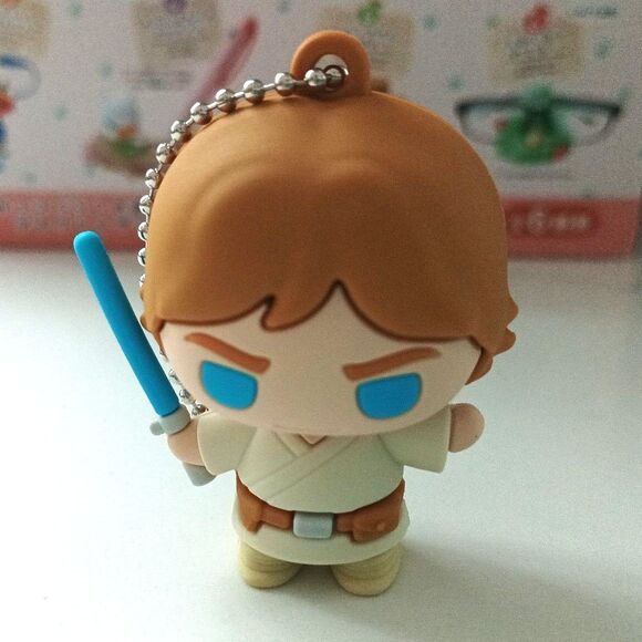 Luke Skywalker Star wars 3D rubber figure keychain - Picture 2 of 5